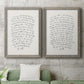 Letter to a Lover I - Premium Framed Canvas 2 Piece Set - Ready to Hang