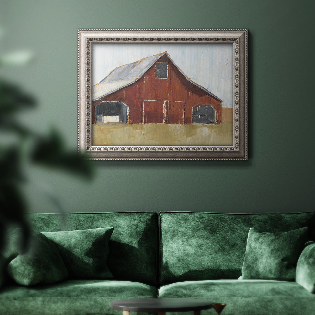 Rustic Red Barn I Premium Framed Canvas- Ready to Hang