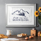 Move Mountains - Modern Framed Art Print