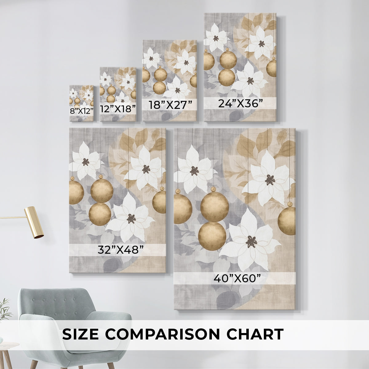 Snowwhite Candle Village - Canvas Art Print