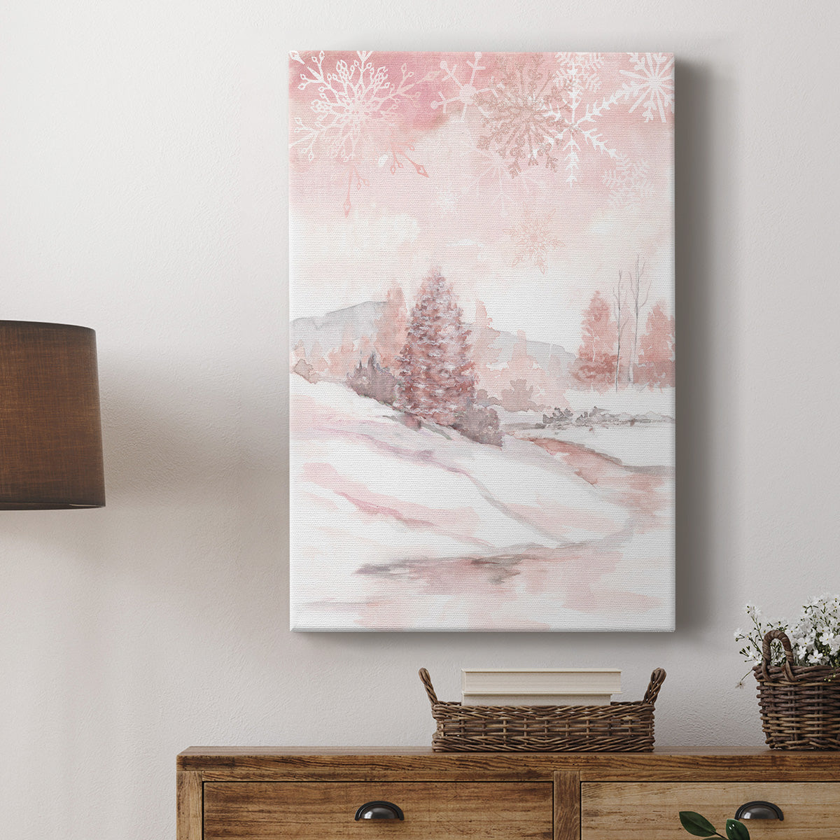 Blush Winter Premium Gallery Wrapped Canvas - Ready to Hang