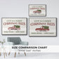 Christmas Farm Sign II - Framed Gallery Wrapped Canvas in Floating Frame