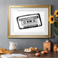 Cassette Sketch Premium Framed Print - Ready to Hang