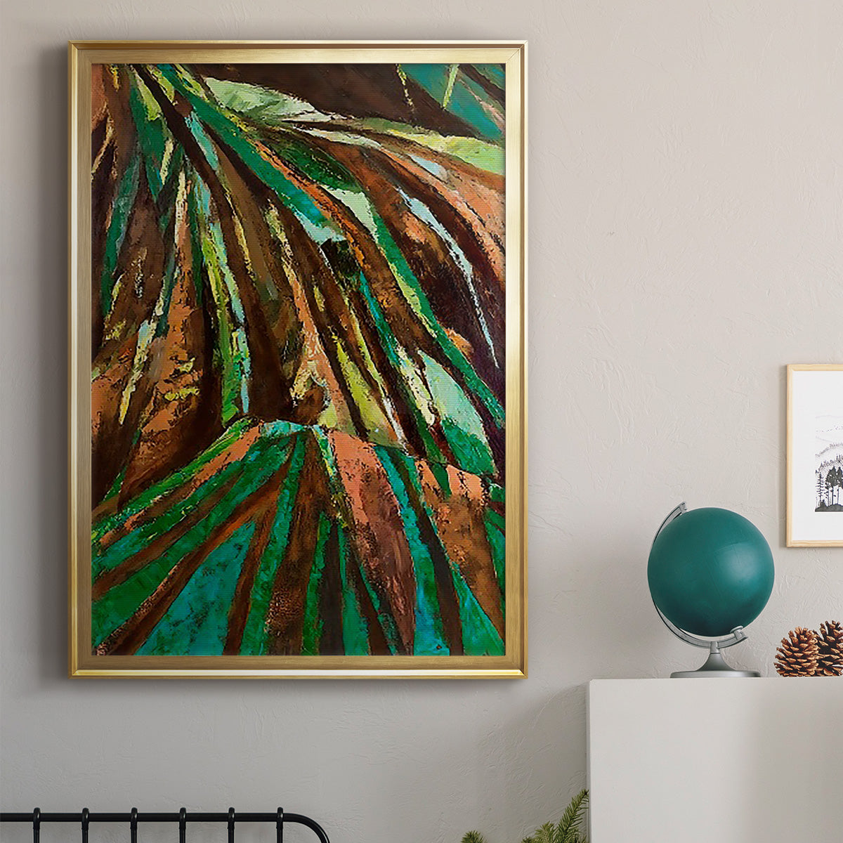 Las Palmas II - Modern Framed Canvas Print