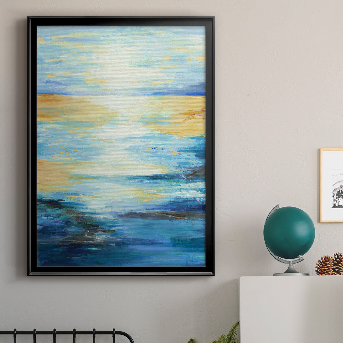 Far In The Distance - Modern Framed Canvas Print