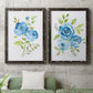 Blue Morning Bouquet I - Premium Framed Canvas 2 Piece Set - Ready to Hang