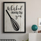 Whisked Away - Modern Framed Canvas Print