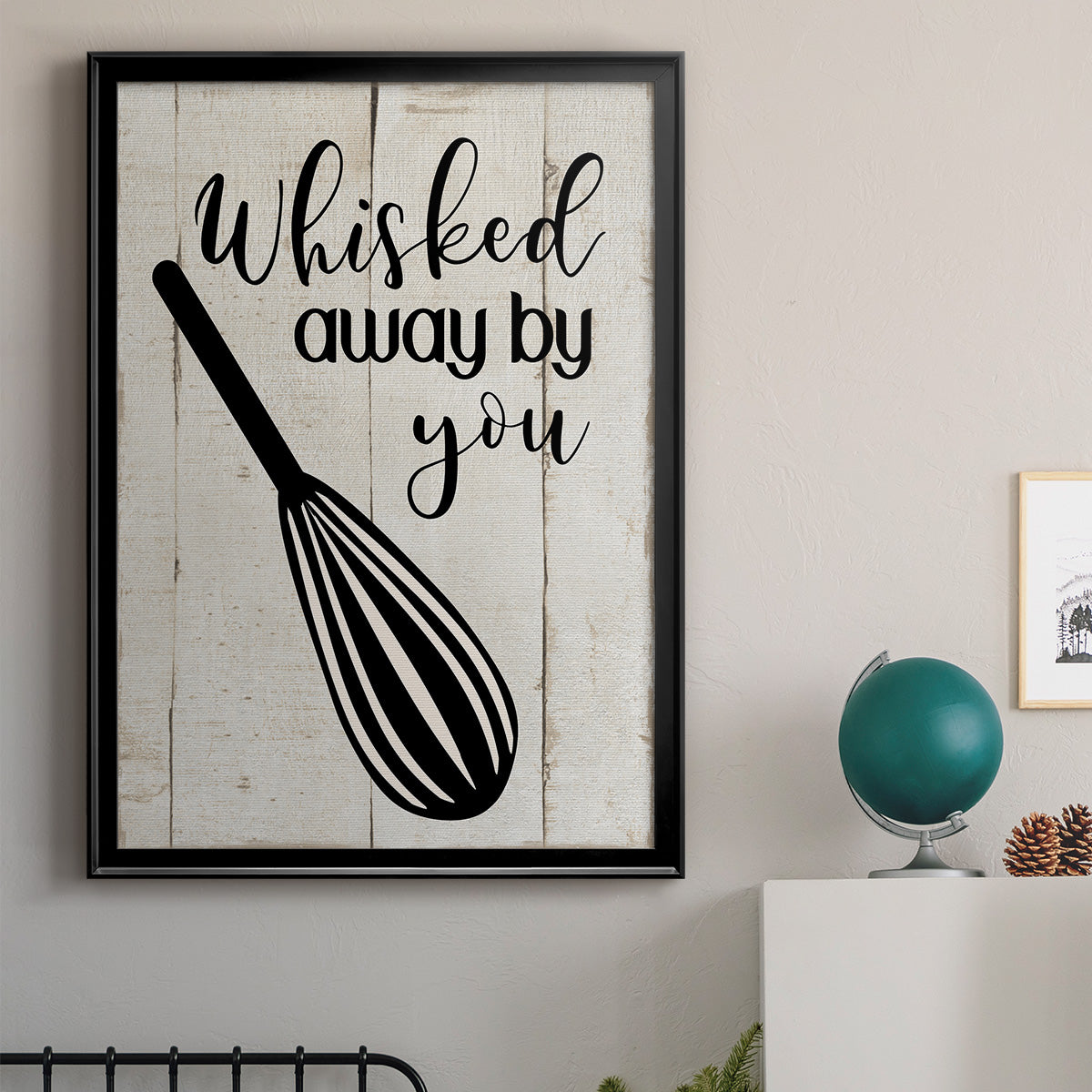Whisked Away - Modern Framed Canvas Print