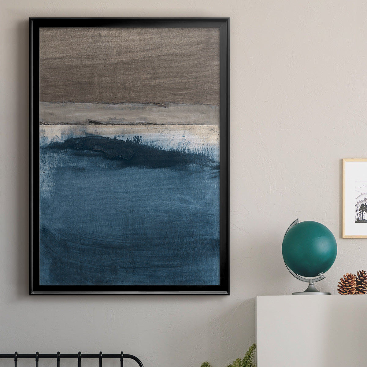 Midnight Sky - Modern Framed Canvas Print