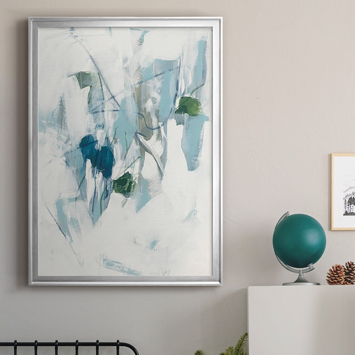 Ice Cavern II - Modern Framed Canvas Print