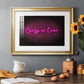 Neon Love II - Modern Framed Art Print