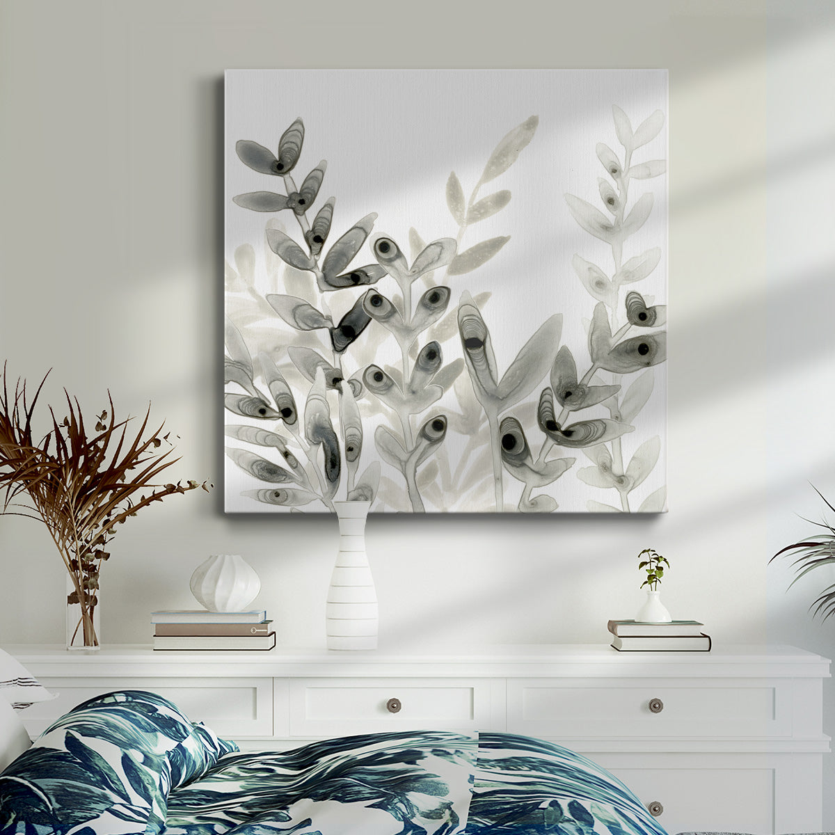 Watermark Foliage III-Premium Gallery Wrapped Canvas - Ready to Hang