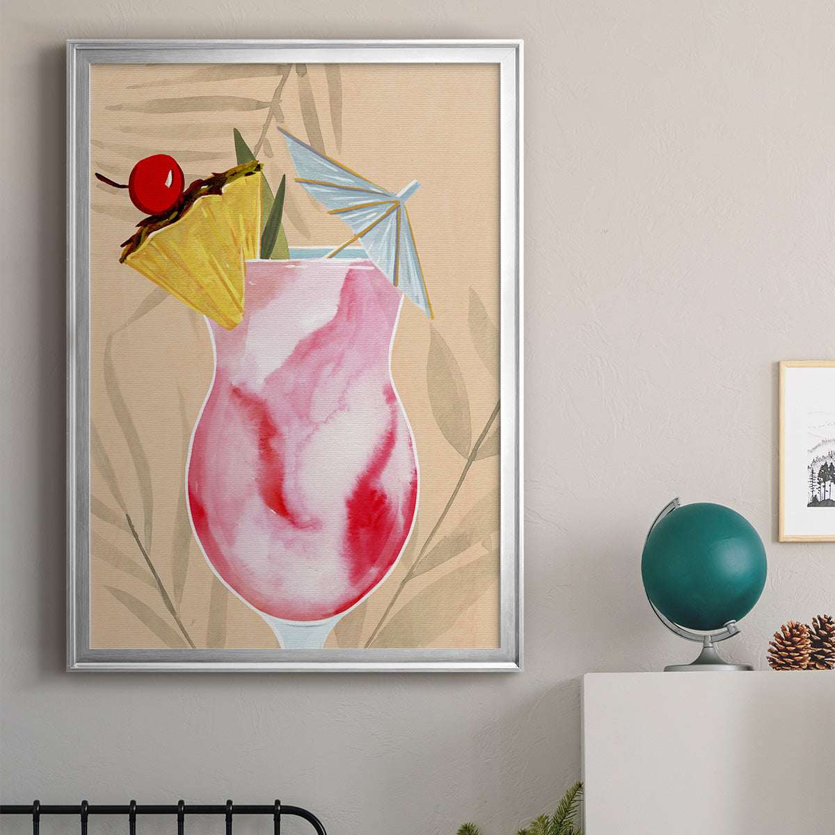 Tropical Cocktail II - Modern Framed Canvas Print