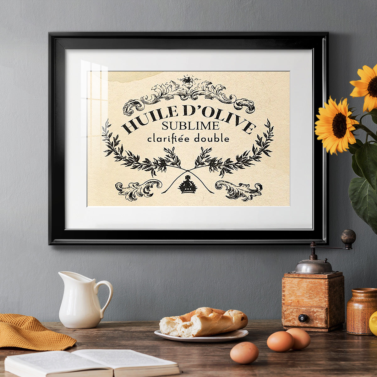 Antique French Label IV - Modern Framed Art Print