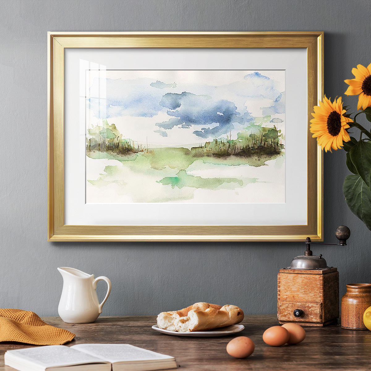 Brush Thickets I - Modern Framed Art Print