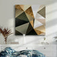 Gold Polygon Wall I - Canvas Art Print