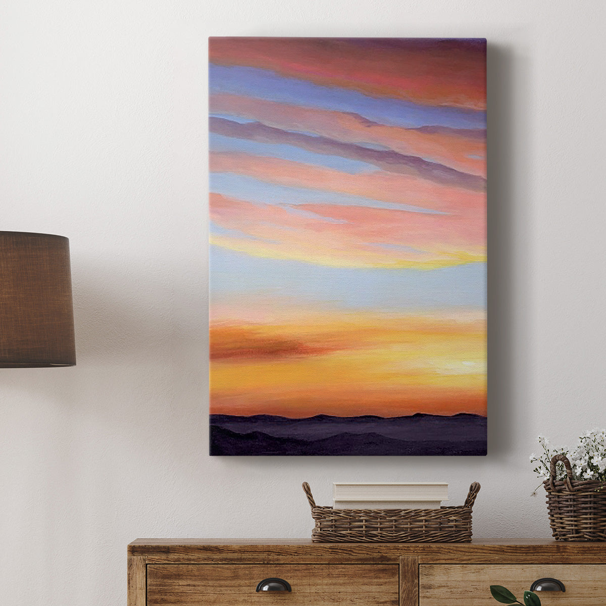 Ignited Dusk I - Canvas Art Print