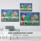 Game of Bowls, 1908 - Floater Framed Canvas Print