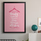 Beauty in Pink - Modern Framed Canvas Print