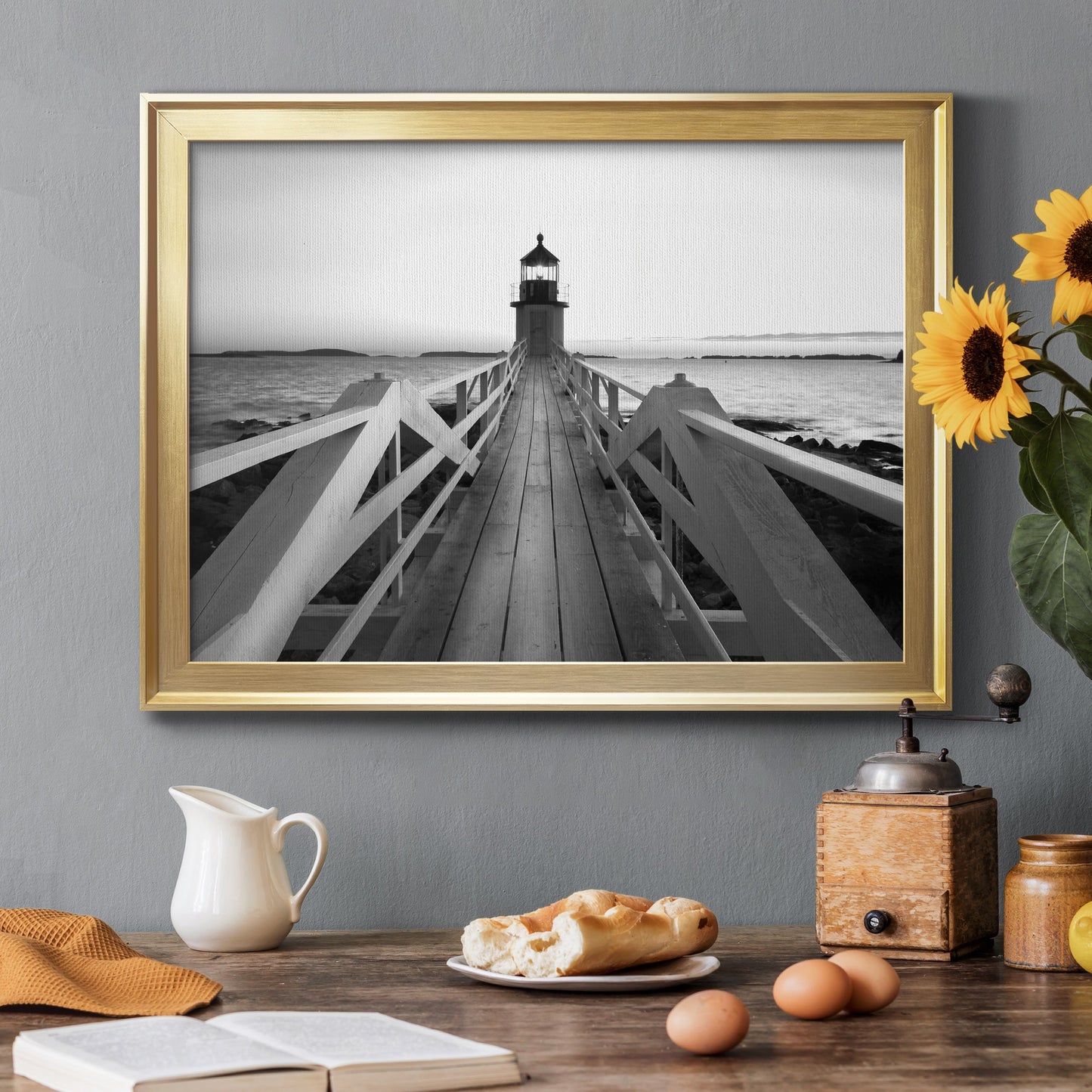 Marshall Point Lighthouse Premium Classic Framed Canvas - Ready to Hang