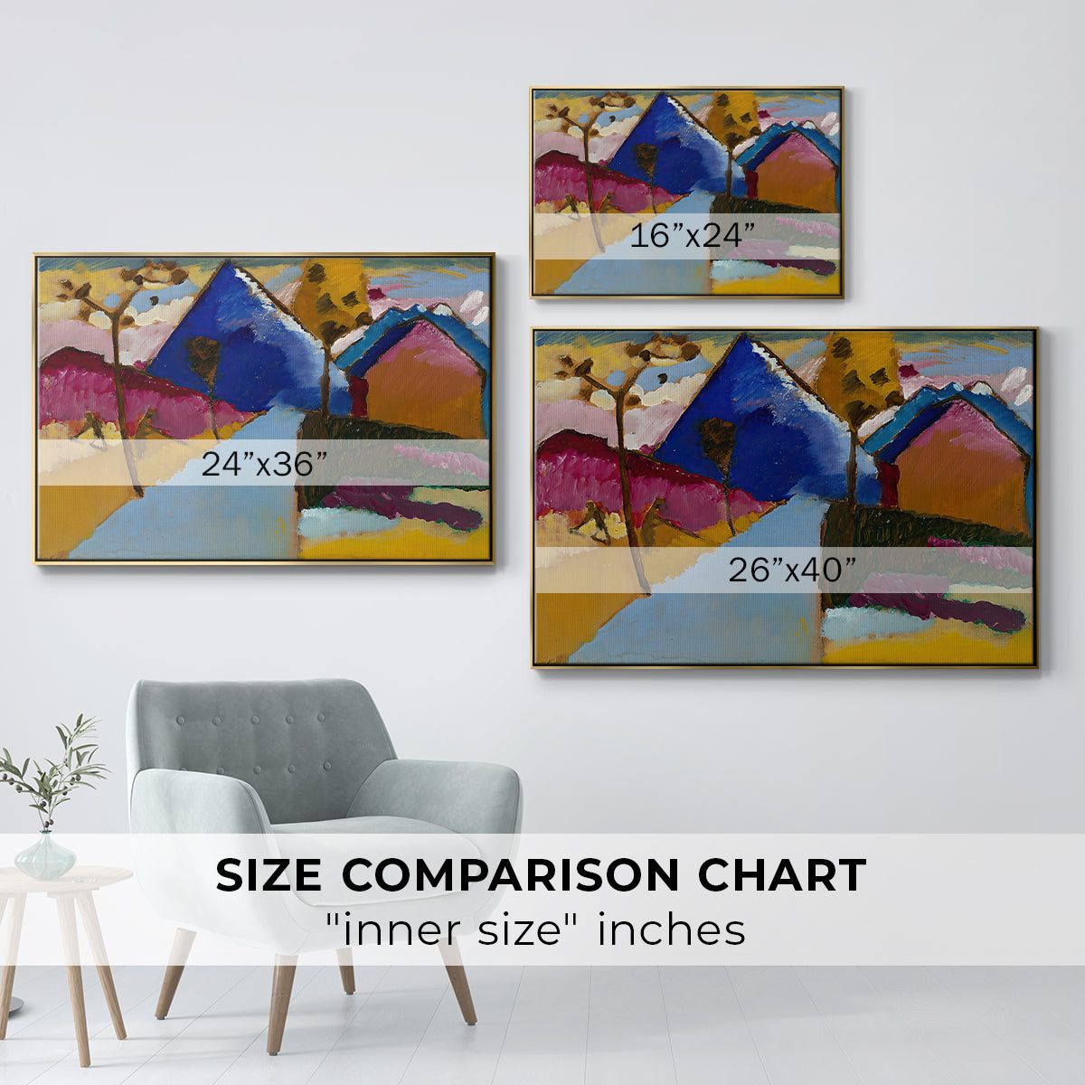 Kochel Straight Street, 1909 - Floater Framed Canvas Print