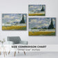 Wheat Field with Cypresses, 1889 - Floater Framed Canvas Print