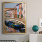 Colorful Canal - Modern Framed Canvas Print