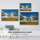 Three White Cottages at Saintes-Maries, 1888 - Floater Framed Canvas Print