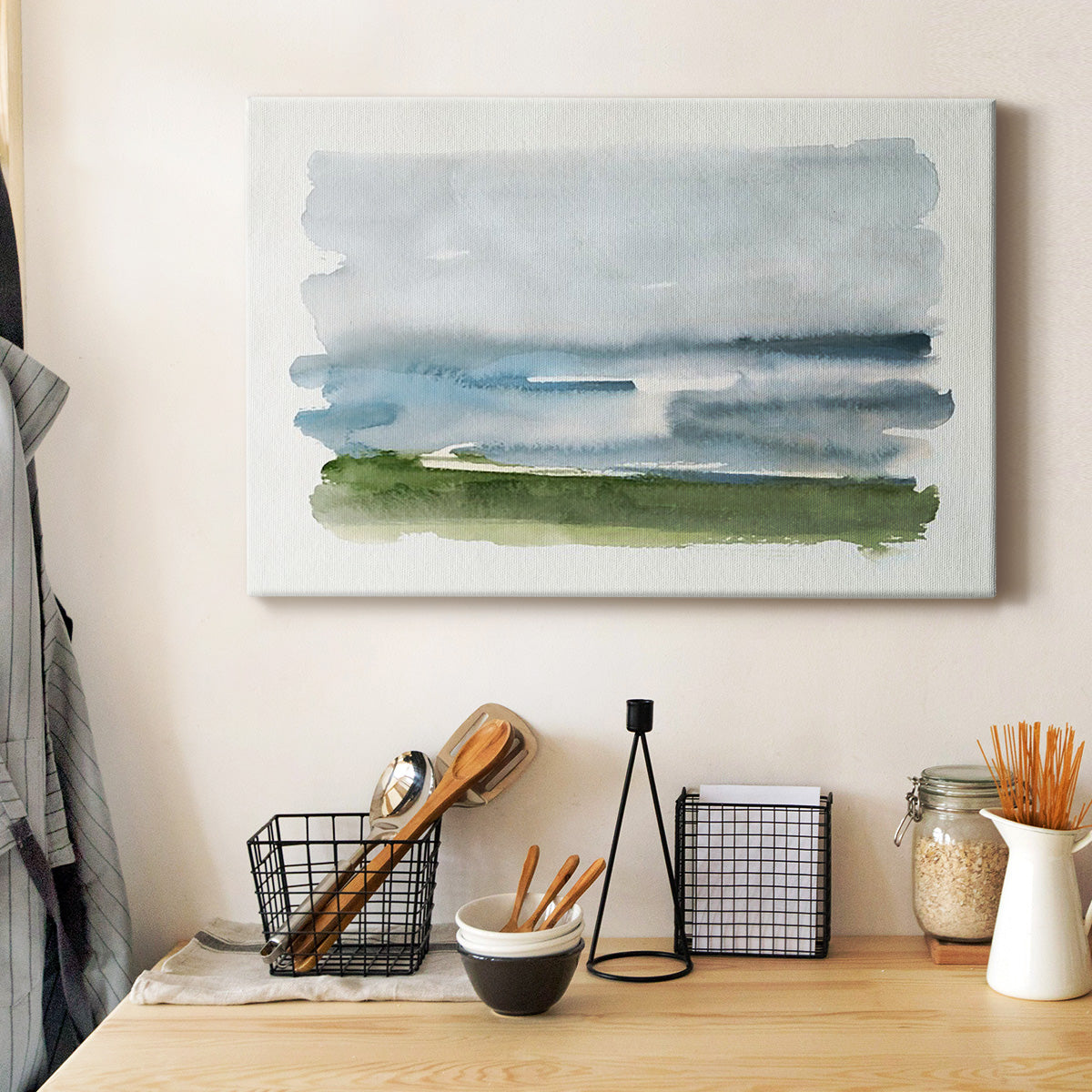 Coastline Splash II Premium Gallery Wrapped Canvas - Ready to Hang