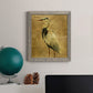 Gold Crane at Dusk II - Premium Canvas Framed in Barnwood - Ready to Hang