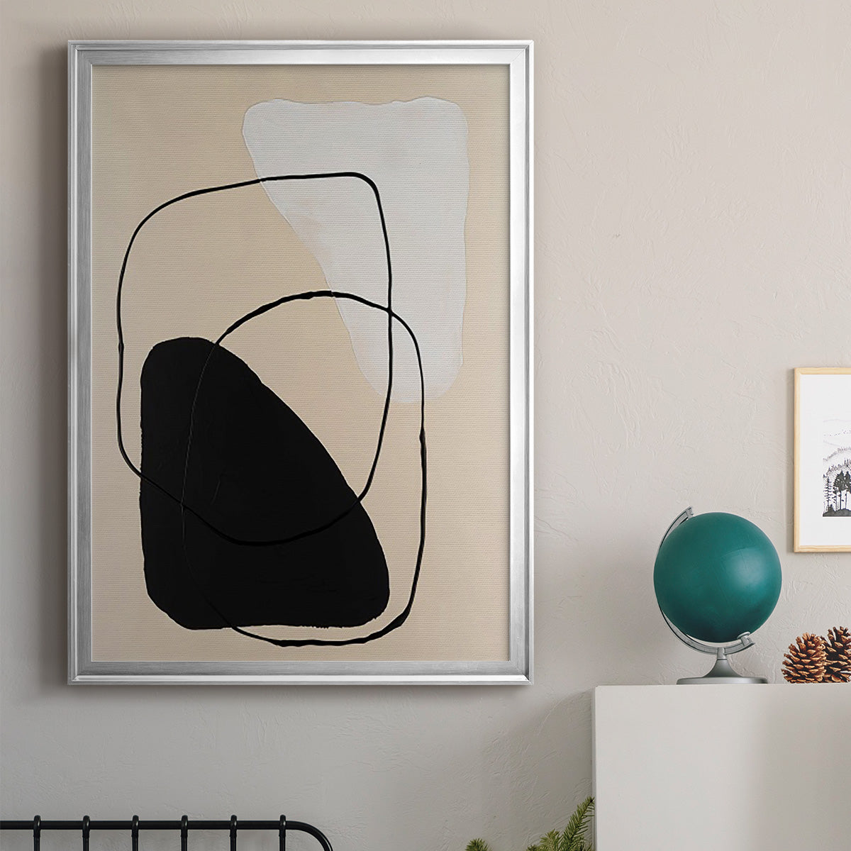 Avant Mod II - Modern Framed Canvas Print