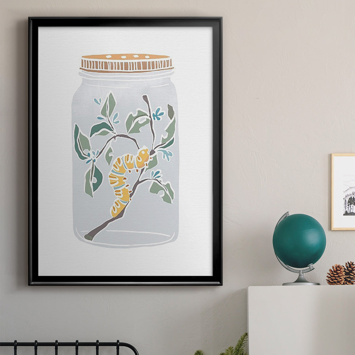 Nature Jar IV - Modern Framed Canvas Print