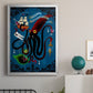 Spooky Cephalopod Chandeliers II - Modern Framed Canvas Print