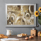 Neutral Motion - Modern Framed Canvas Print