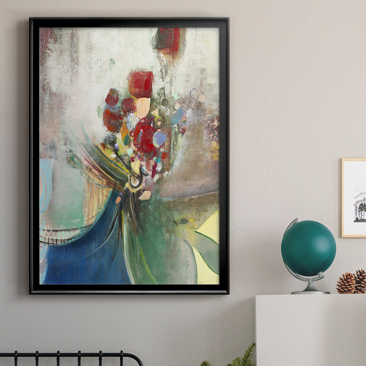 Celebration II - Modern Framed Canvas Print