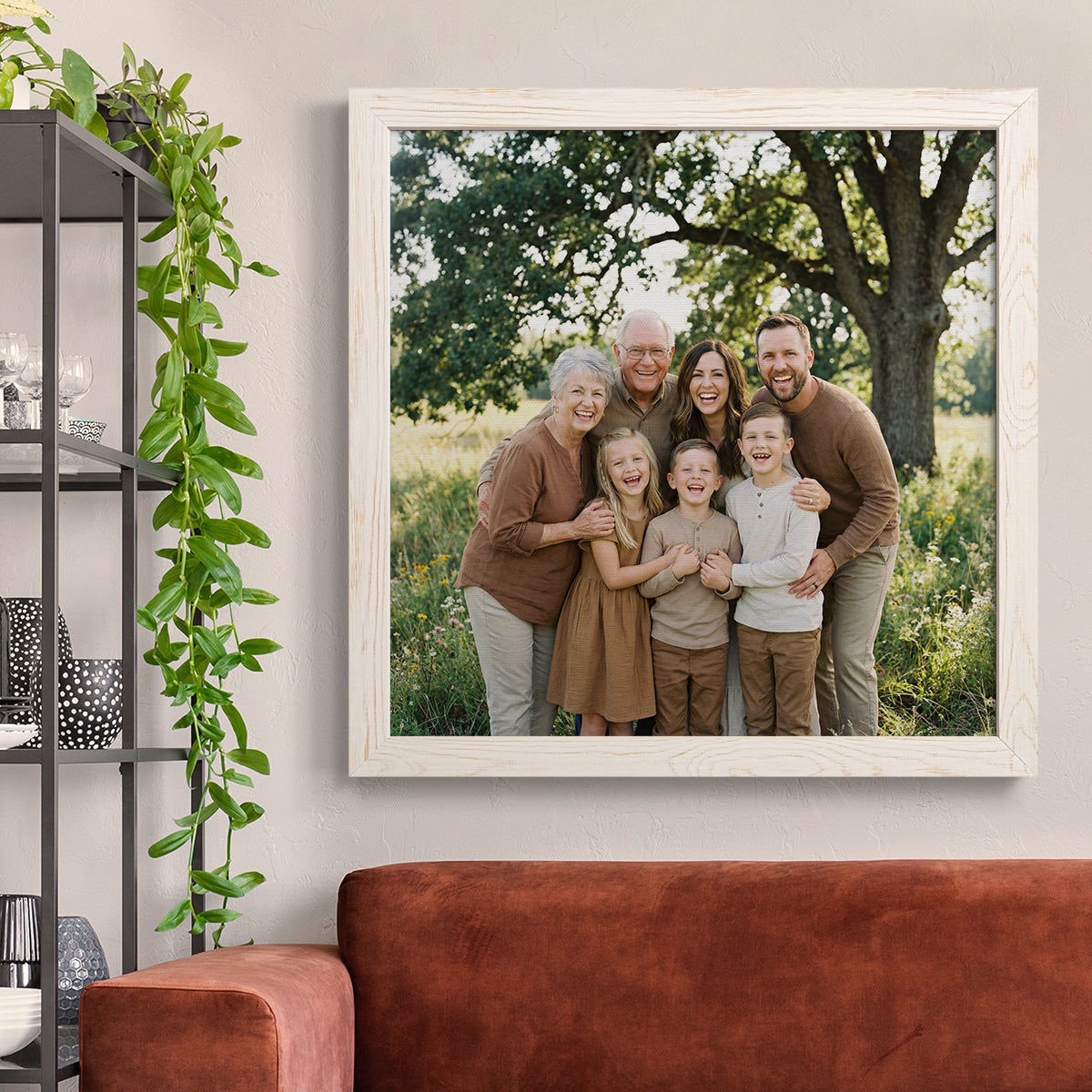 Square Custom Rustic Frames - Gallery Wrapped Canvas or Prints
