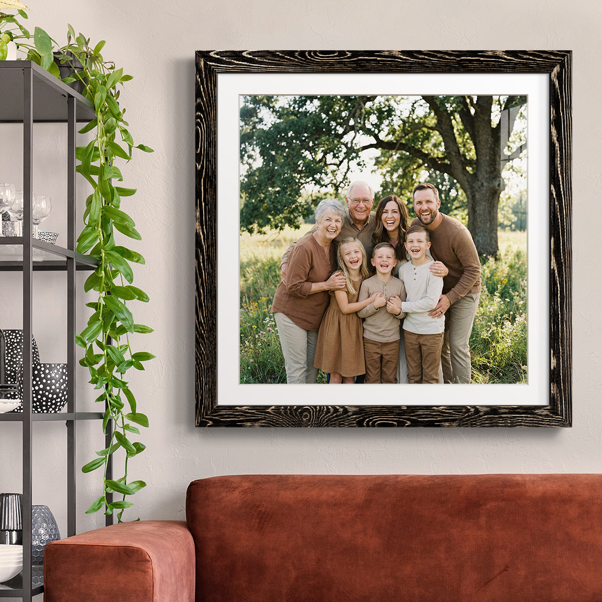 Square Custom Rustic Frames - Gallery Wrapped Canvas or Prints