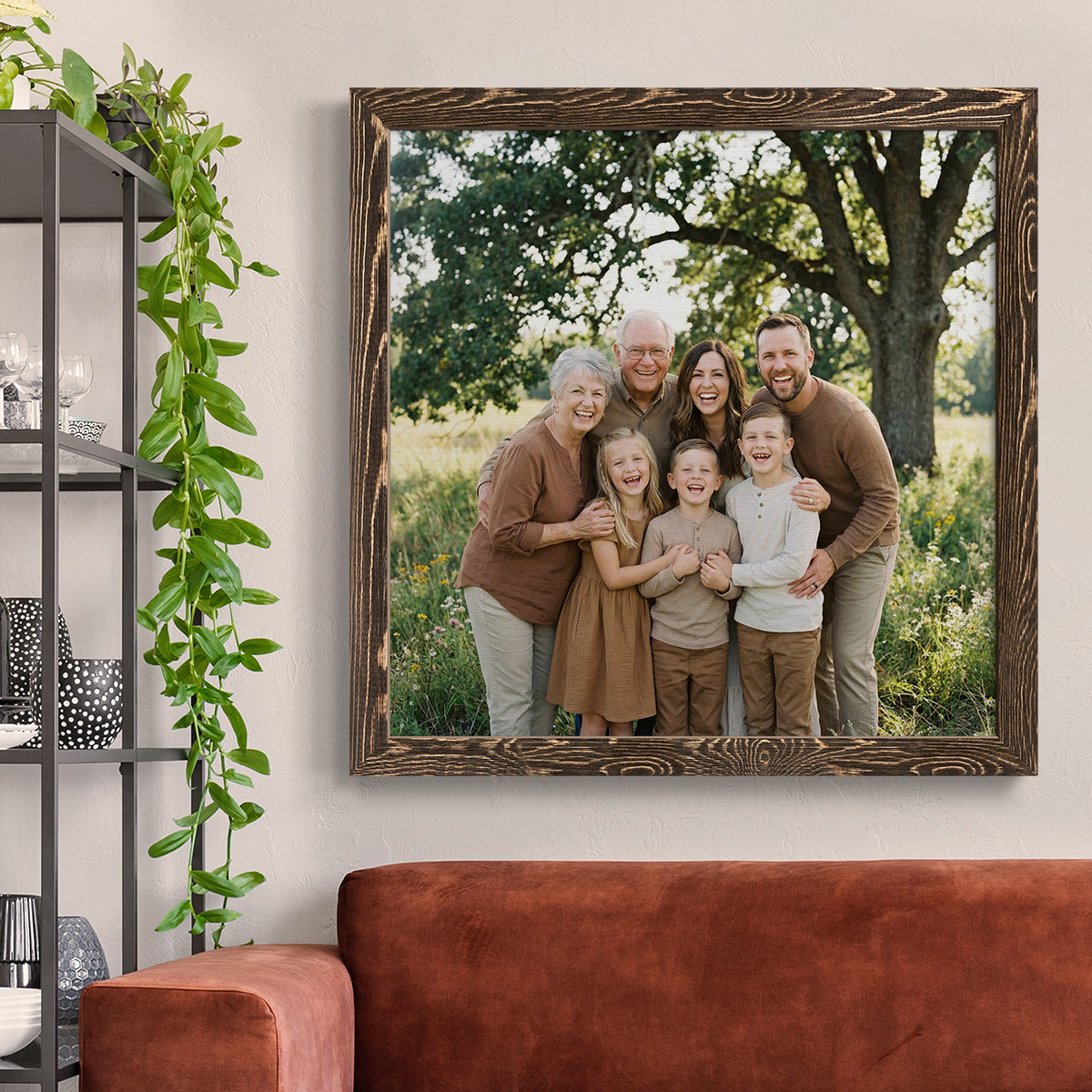 Square Custom Rustic Frames - Gallery Wrapped Canvas or Prints