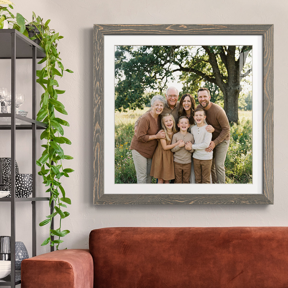 Square Custom Rustic Frames - Gallery Wrapped Canvas or Prints
