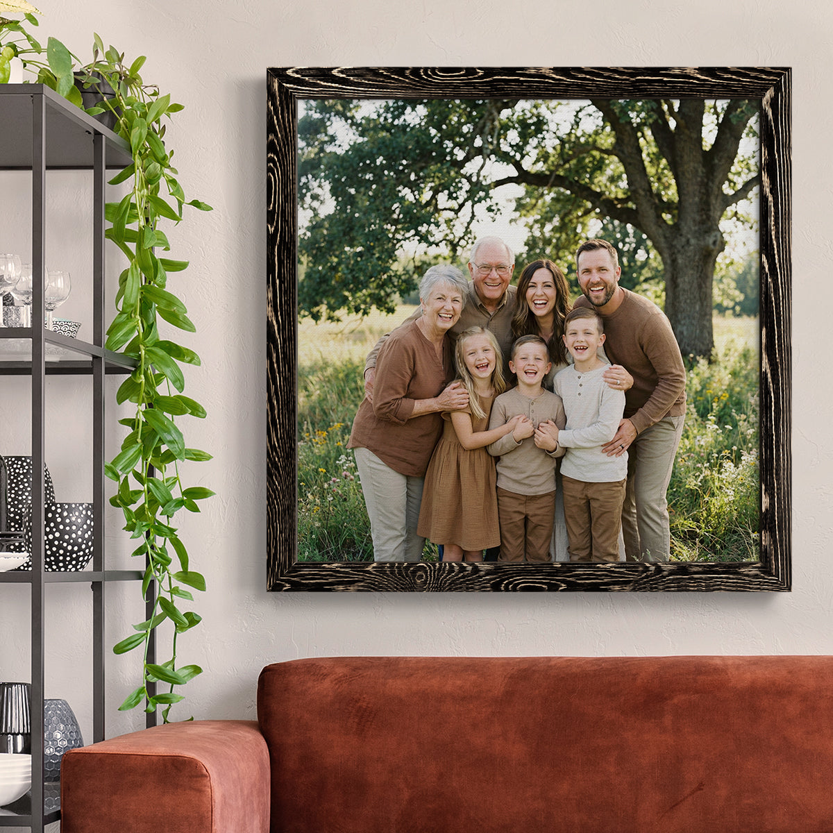 Square Custom Rustic Frames - Gallery Wrapped Canvas or Prints