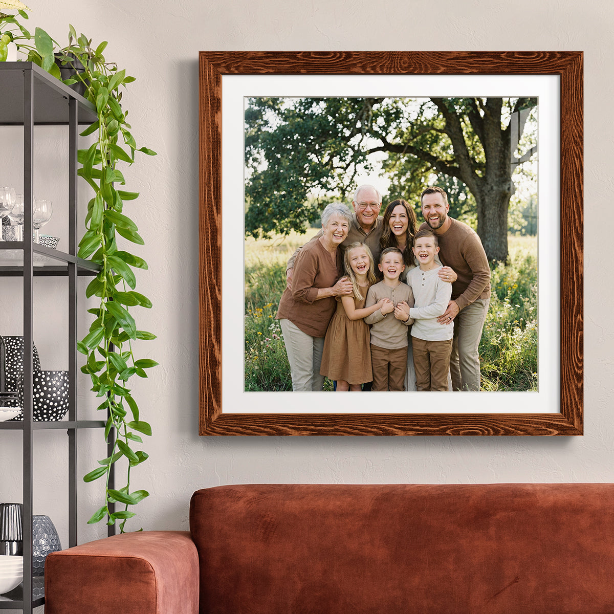 Square Custom Rustic Frames - Gallery Wrapped Canvas or Prints