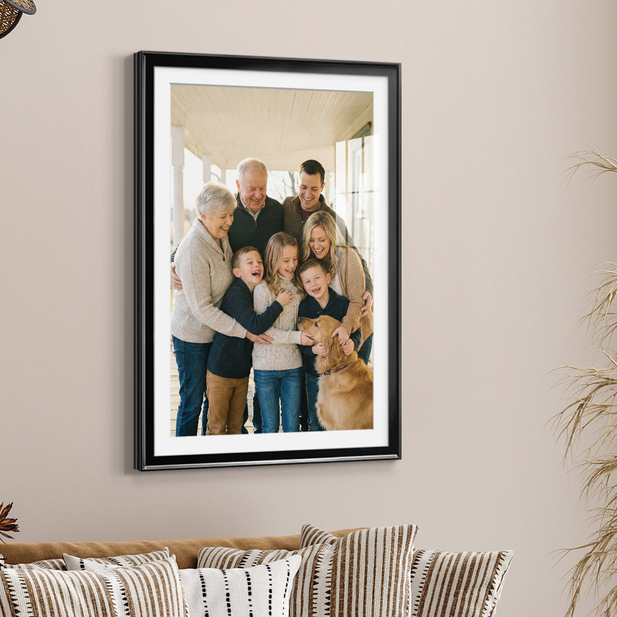 Modern Custom Framed Paper