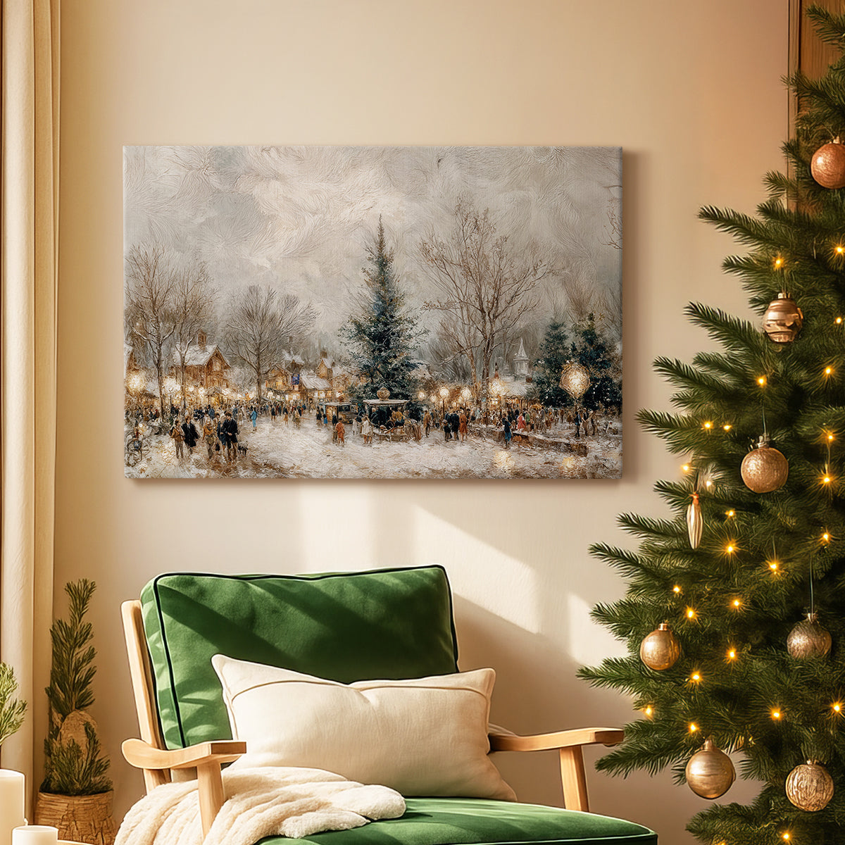 Sleigh of Honeyed Blessing - Canvas Art Print