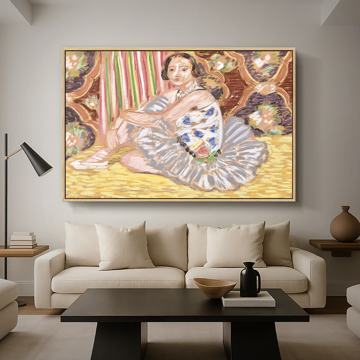 The Dancer (La danseuse), c. 1927 - Floater Framed Canvas Print
