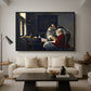 Girl Interrupted at Her Music, c. 1658-1659 - Floater Framed Canvas Print