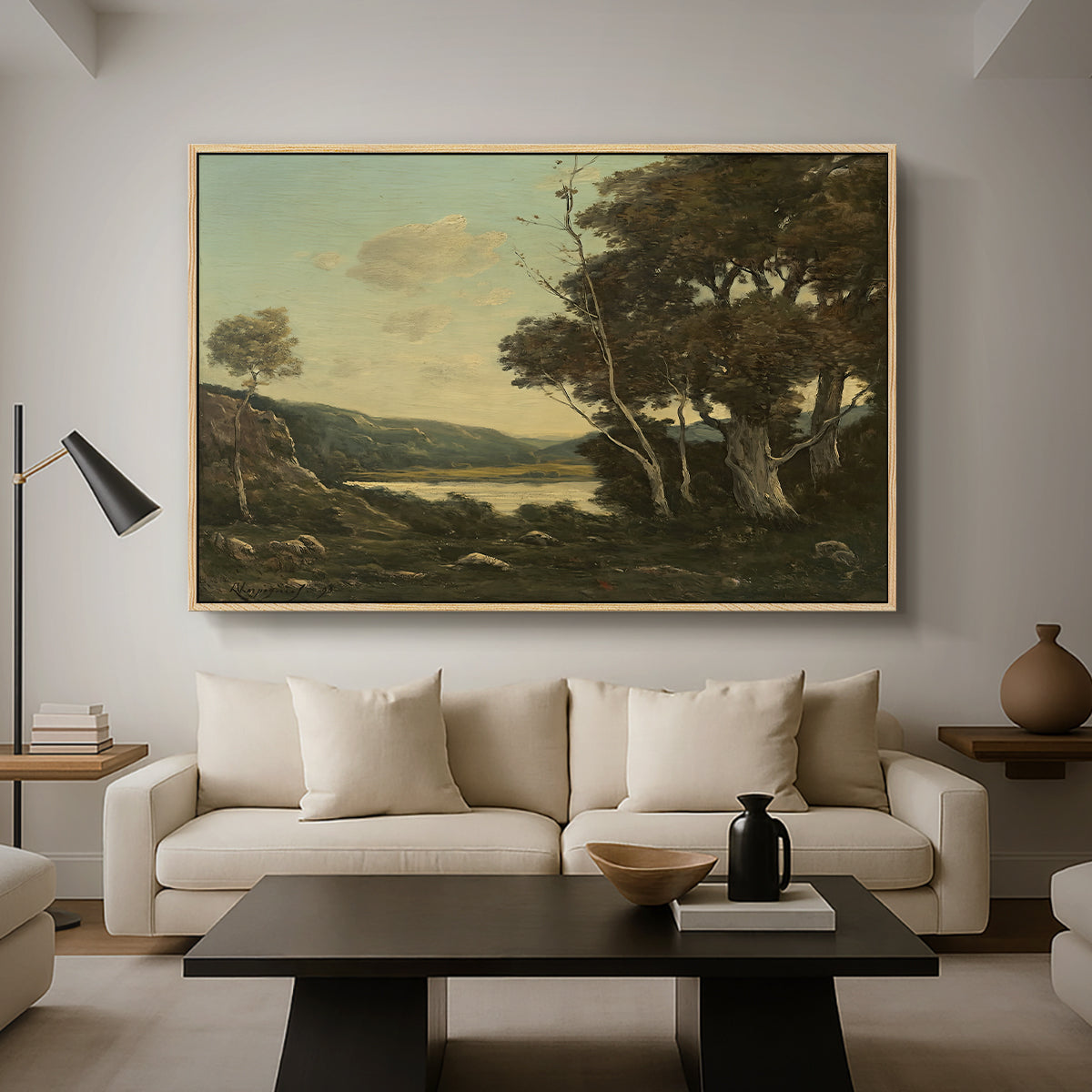 Landscape, 1898 - Floater Framed Canvas Print