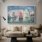 Entrance to the Port of La Rochelle, 1921 - Floater Framed Canvas Print