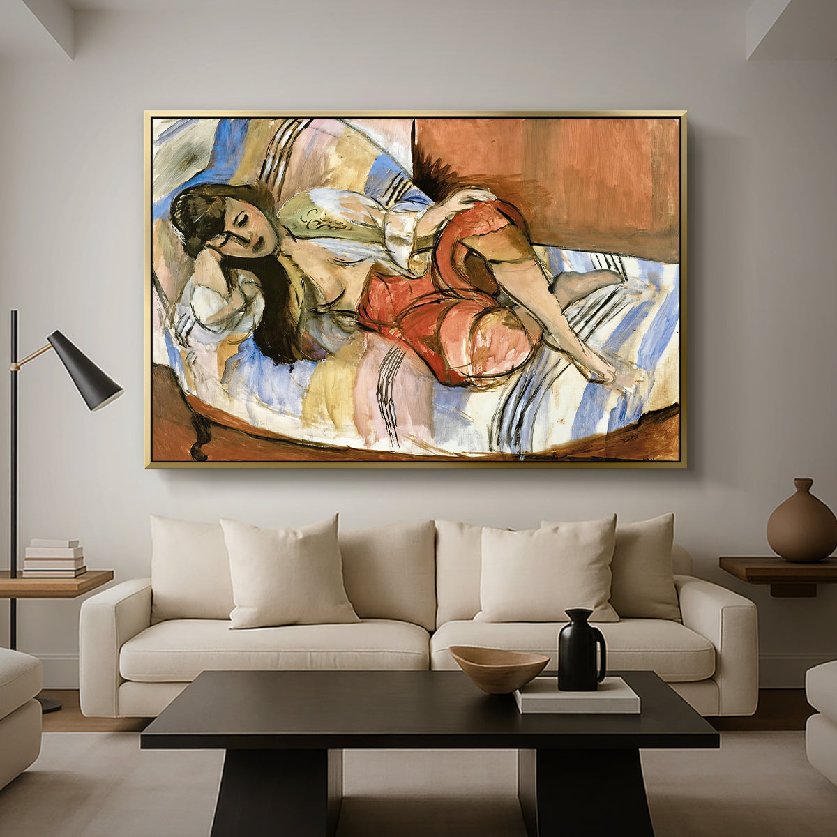 Odalisque, 1923 - Floater Framed Canvas Print
