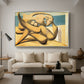 Figures at the Seaside (The Kiss), 1931 - Floater Framed Canvas Print