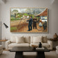 L. A. Ring Painting near Aasum Smithy, 1893 - Floater Framed Canvas Print